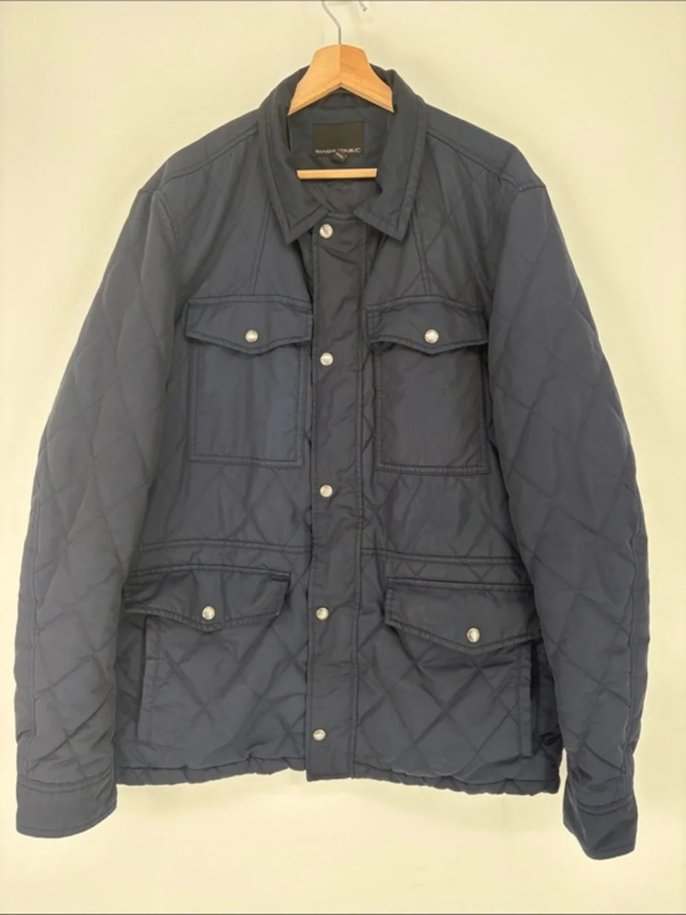 🪥 Banana Republic TALL XL Quilted Field Jacket - Navy